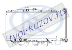 ACCORD (375 x 716 mm) РАДИАТОР ОХЛАЖДЕН AT 2 (KOYO) ACCORD (375 x 716 mm) РАДИАТОР ОХЛАЖДЕН AT 2 (KOYO) 19010RBA901