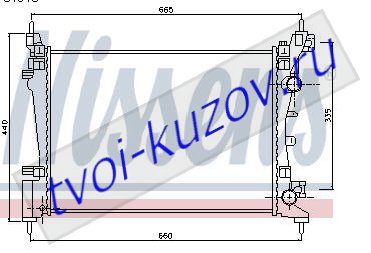 CORSA РАДИАТОР ОХЛАЖДЕН (NISSENS) (NRF) (GERI) (см.каталог) CORSA РАДИАТОР ОХЛАЖДЕН (NISSENS) (NRF) (GERI) (см.каталог) 1300279, 55701408