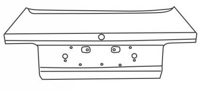 COROLLA КРЫШКА БАГАЖНИКА (4 дв) COROLLA КРЫШКА БАГАЖНИКА (4 дв) 644011A372
