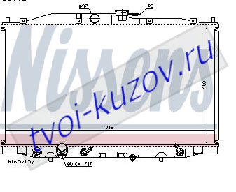 ACCORD (375x716mm) РАДИАТОР ОХЛАЖДЕН AT 2 (NRF) (NISSENS) (см.каталог) ACCORD (375x716mm) РАДИАТОР ОХЛАЖДЕН AT 2 (NRF) (NISSENS) (см.каталог) 19010RBA901