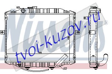 PORTER H100 РАДИАТОР ОХЛАЖДЕН 2.5 (дизель) (NISSENS) PORTER H100 РАДИАТОР ОХЛАЖДЕН 2.5 (дизель) (NISSENS)