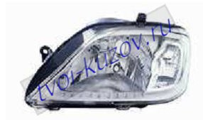 ФАРА левая серый обод 08- DEPO - для RENAULT LOGAN ФАРА левая серый обод 08- DEPO - для RENAULT LOGAN 2601000Q0N