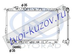 SONATA (SONATA 99-01) РАДИАТОР ОХЛАЖДЕН MT (KOYO) SONATA (SONATA 99-01) РАДИАТОР ОХЛАЖДЕН MT (KOYO)