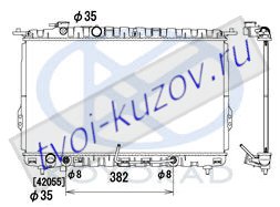 SONATA (SONATA 99-01) РАДИАТОР ОХЛАЖДЕН AT (KOYO) SONATA (SONATA 99-01) РАДИАТОР ОХЛАЖДЕН AT (KOYO)