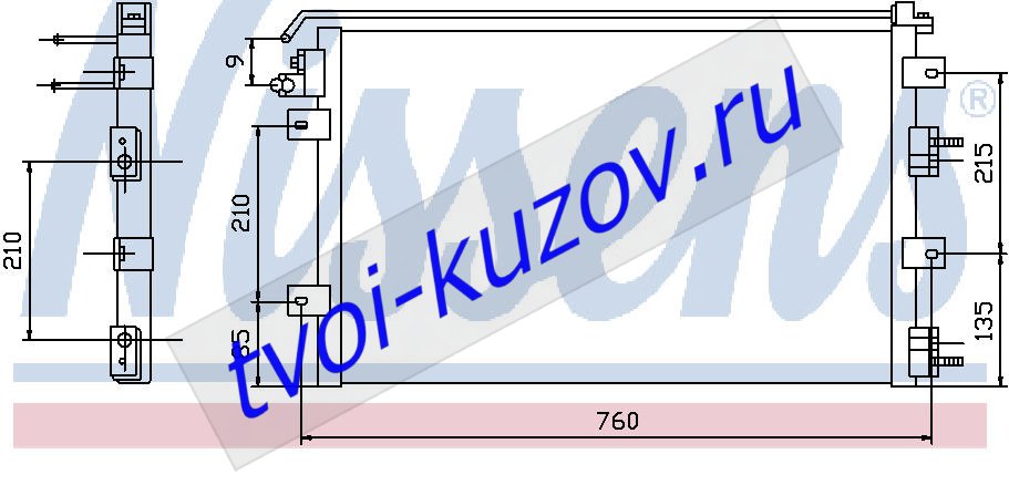 STRATUS КОНДЕНСАТОР КОНДИЦ STRATUS КОНДЕНСАТОР КОНДИЦ 5017621AA