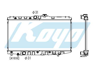 COROLLA РАДИАТОР ОХЛАЖДЕН MT 1.5 1.6 (KOYO) COROLLA РАДИАТОР ОХЛАЖДЕН MT 1.5 1.6 (KOYO) 1640015360, 11200