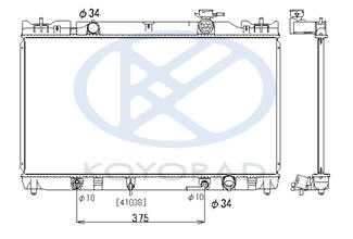 CAMRY РАДИАТОР ОХЛАЖДЕН AT 2 2.4 (1 ряд) CAMRY РАДИАТОР ОХЛАЖДЕН AT 2 2.4 (1 ряд) 1640028280, 1
