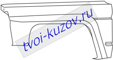 PATROL КРЫЛО ПЕРЕДНЕЕ левое без повторитель поворота PATROL КРЫЛО ПЕРЕДНЕЕ левое без повторитель поворота 6311354N30